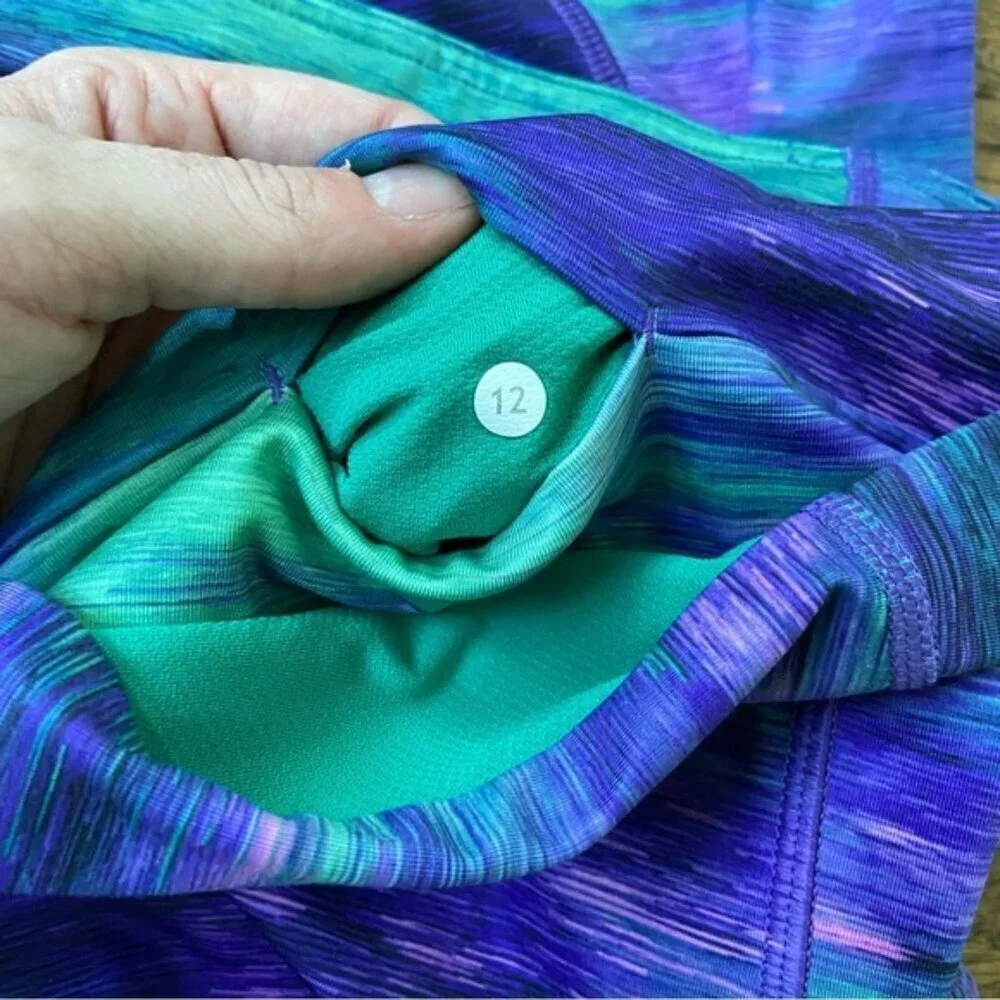 Lululemon Time to Shine Tight Rio Nights Multi size 12